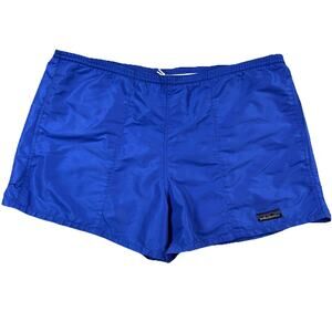 Vintage Patagonia Baggies 3” Swim Trunks Shorts Blue Men's L Drawstring Lined